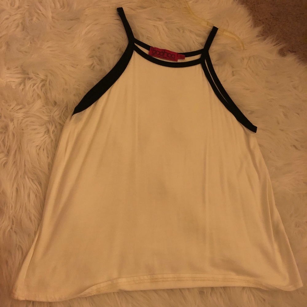 White/Black Haulter top